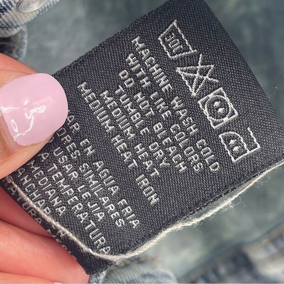 Waimea Boy’s Snow Gold Paint Tape Button Front Denim Jean Jacket Medium - Picture 15 of 17